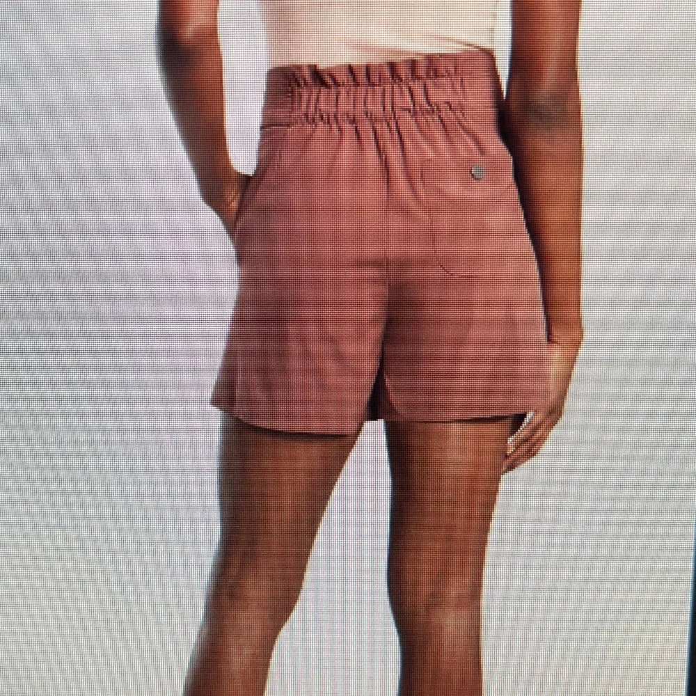 ATHLETA‎ Skyline II High Waisted Belted Shorts Brown (Hearth Rose) Size 14 - Picture 3 of 16